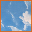 Peinture décorative : La tête dans les nuages ... d'un faux-ciel.